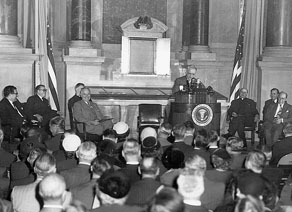 Truman at National Archives