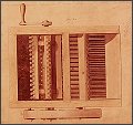 Detail from Patent Drawing for the Cotton Gin
