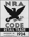 National Recover Administration 'Blue Eagle' Poster