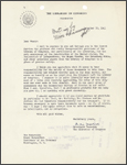 MacLeish Letter to Morganthau