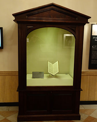 Display at the John F. Kennedy Presidential Library and Museum