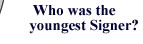 Who was the youngest Signer?