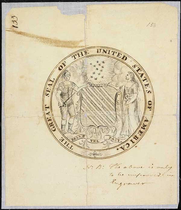Sketch of the Great Seal of the United States
