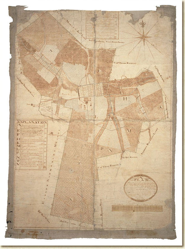 Ophir Plantation Map, Henry F. Porcher v. Kate Porcher, et. al.1816