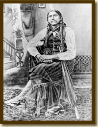 Comanche Quanah Parker, founder of the Native American Church, 1880s