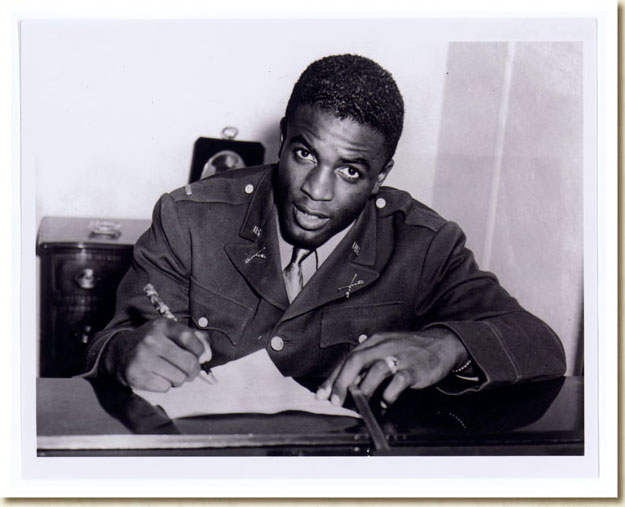 Photograph, 2nd Lt. Jackie Robinson in Uniform, 1940s