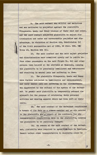Complaint, Ella Fitzgerald et al v. Pan American, December 23, 1954