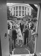 Richard Nixon departs from the White House before Gerald Ford was sworn in as President, photograph by Oliver F. Atkins, August 9, 1974