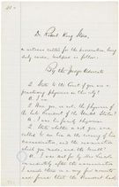 Statement of Dr. Robert King Stone, President Lincolns family physician, May 16, 1865, page 43a