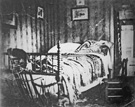 President Lincolns deathbed, photograph by Julius Ulke, April 15, 1865