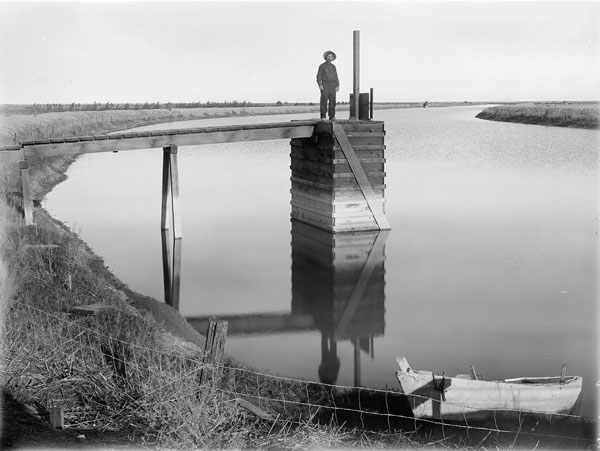 "Canal leading to Holtville power plant in Holtville, California"