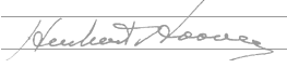 Herbert Hoover Signature