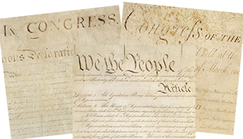 Constitution, Declaration of Independence, and Bill of Rights