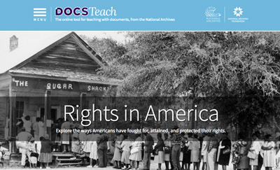 Rights in America DocsTeach Page