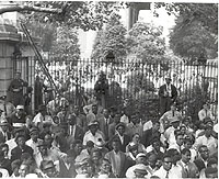 Community Protesters Outside the Gate at Girard College, 1965