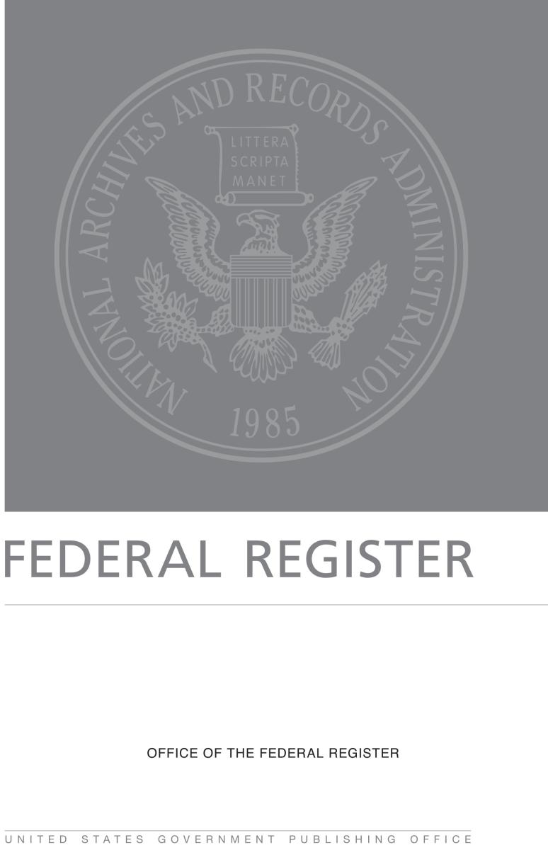 The Federal Register at the National Archives