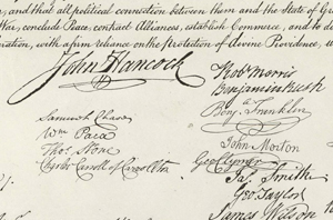 Declaration signatures