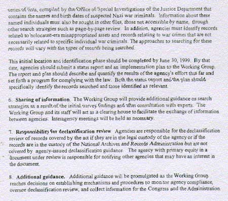 Initial Guidance to Agencies for Implementing the Nazi War Crimes Disclosure Act - 3