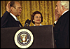 Gerald R. Ford being sworn in as President