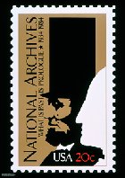 National Archives 50th Anniversary Stamp