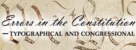 Title graphic for "Errors in the Constitution"