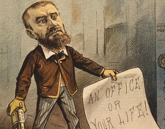Charles Guiteau - cartoon from Puck Magazine