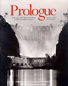 Summer 2003 Prologue Cover