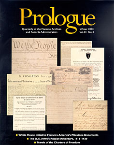 Winter 2002 Prologue Cover