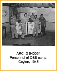 National Archives Identifier 540054 Personnel of OSS camp, Ceylon, 1945
