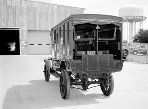 An Army medical field ambulance used during World War I