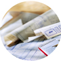 bunched up paper
