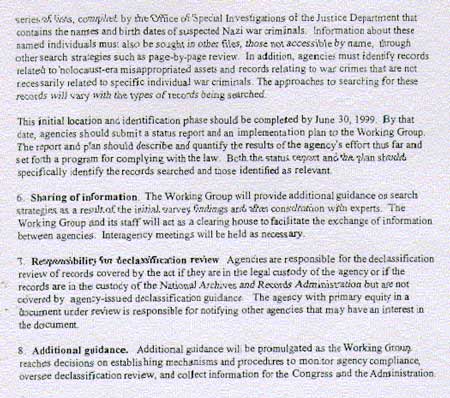 Initial Guidance to Agencies for Implementing the Nazi War Crimes Disclosure Act - 3