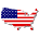 USA map icon