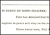 In Event of Moon Disaster