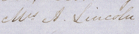 Invoice for furnishing the 'Lincoln Bedroom'