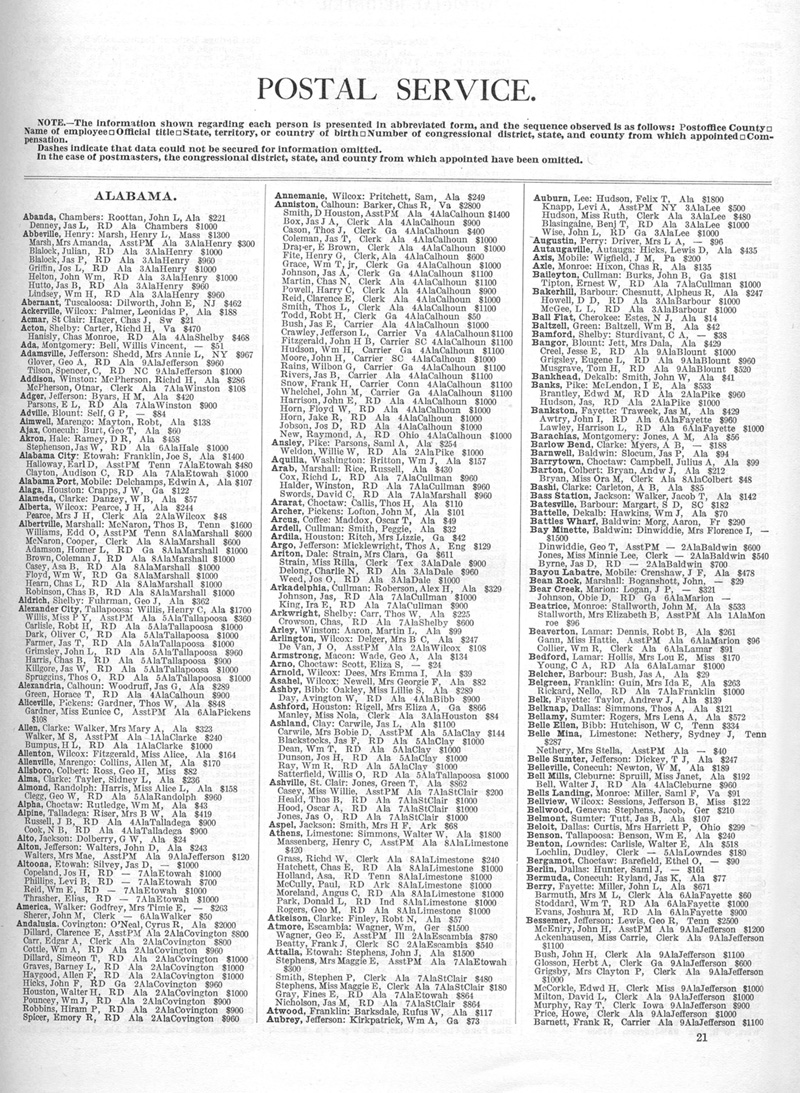 Genealogy Notes The Official Register of the United States, 1816 1959