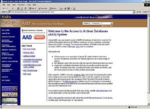 AAD welcome page