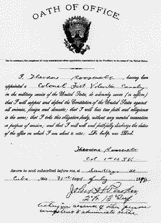 Theodore Roosevelt's oath of office