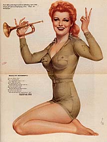 April 1943 Varga Girl with bugle