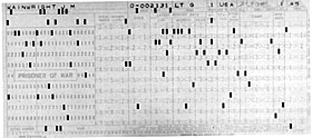 punch card for Lt. Gen. Jonathan Wainwright