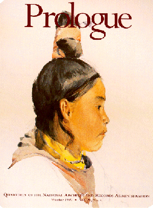 Cover of Winter 1997 edition of Prologue