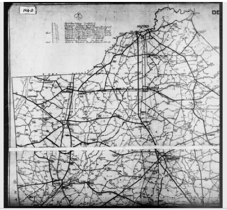 1940 CENSUS Enumeration District Maps-Delaware-Sussex County-ED 3-1 ...