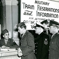 Service Men in Atlanta Terminal Station
