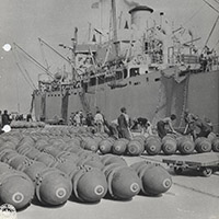 Loading Ammunition at the Charleston Port of Embarkation