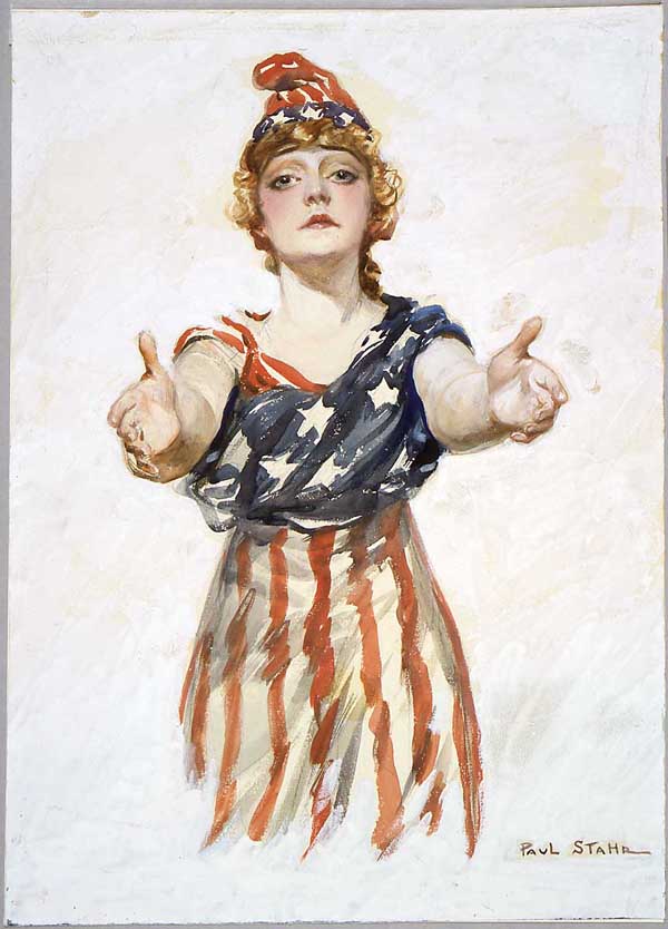 Original design for "Be Patriotic" poster