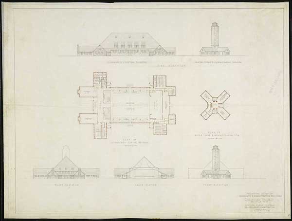 "Preliminary Study of Community & Administration Buildings Crossville Project, Crossville, Tenn."