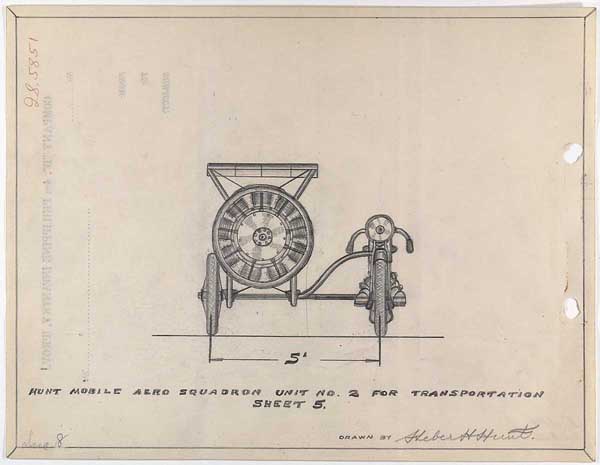 "Hunt Mobile Aero Squadron Unit No. 1 - For Transportation Sheet 5"