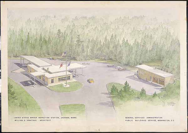 "United States Border Inspection Station, Jackman, Maine"