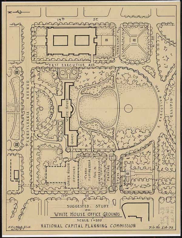 "Suggested Study of the White House Office Grounds"
