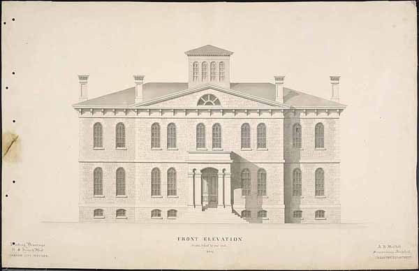 Front Elevation, U.S. Branch Mint, Carson City, Nevada